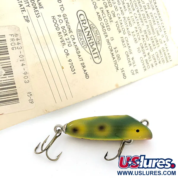 Luhr Jensen Bass Oreno Classic Woods, 7g Frog, Topwater Kunstaas #20748