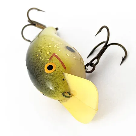 Cotton Cordell Big O Fred C Yang 1967, 14g Geel/Groen, Crankbait #20766