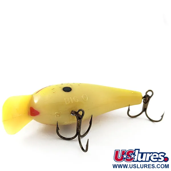 Cotton Cordell Big O Fred C Yang 1967, 14g Geel/Groen, Crankbait #20766