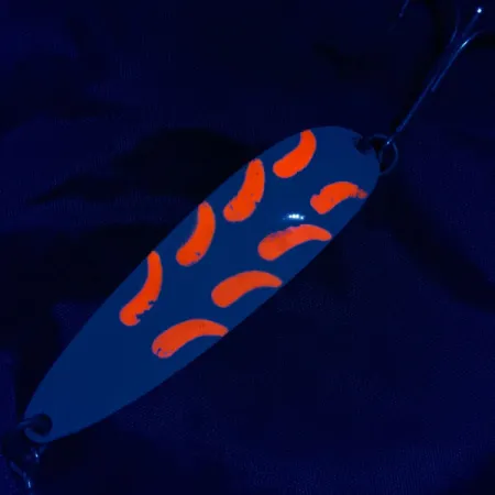 Luhr Jensen Krocodile #5, 28g wit/oranje UV, Lepel #21107