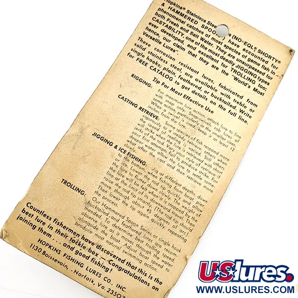 Hopkins No=Eql 4, 65g Nikkel Lepel, Kunstaas #21155