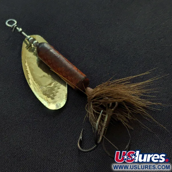 Yakima Bait Worden’s Original Rooster Tail 4, goud/bordeaux, 8g, Spinner #21383