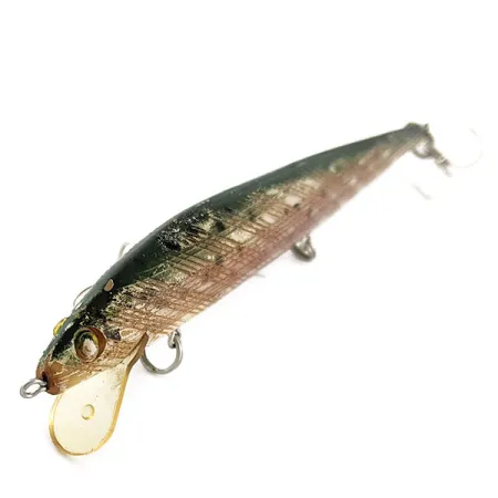 Bill Norman Shiner Minnow, 12cm, 7g, Olijf/Goud, Plug #21398