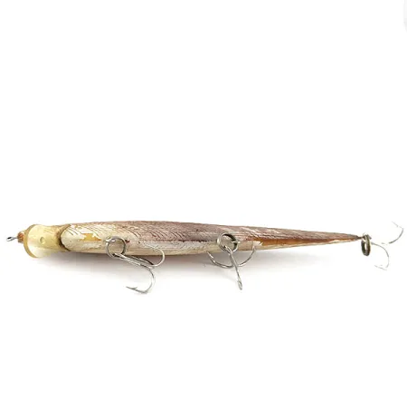 Bill Norman Shiner Minnow, 12cm, 7g, Olijf/Goud, Plug #21398
