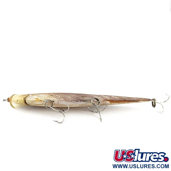 Bill Norman Shiner Minnow, 12cm, 7g, Olijf/Goud, Plug #21398