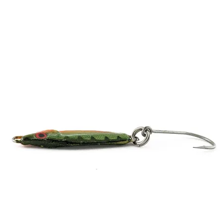 Luhr Jensen Crippled Herring, 14g, Groen/Oranje, Jigglepel #21464