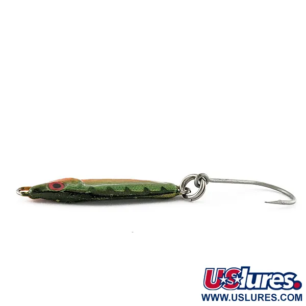 Luhr Jensen Crippled Herring, 14g, Groen/Oranje, Jigglepel #21464