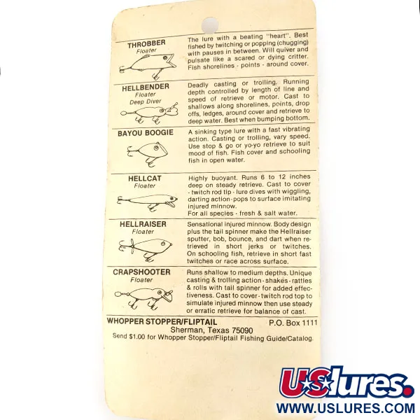 Whopper Stopper Bayou Boogie, 7g Barfish, zinkend kunstaas #23647