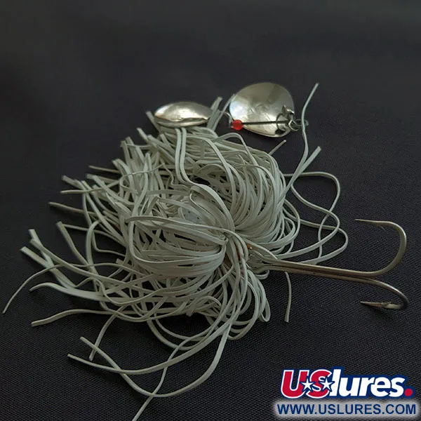 H&H Double Spinner, 12g nikkel wit, Spinnerbait #21602