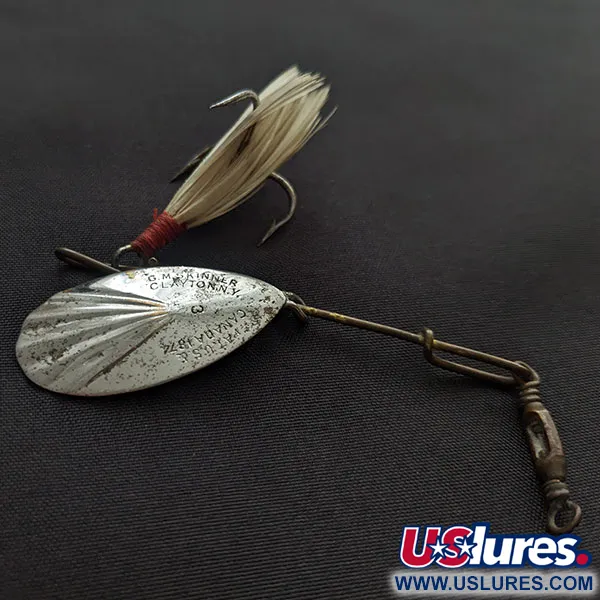 G.M. Skinner 3, 3/16oz (5g), Zilver/Rood, Spinner #21633