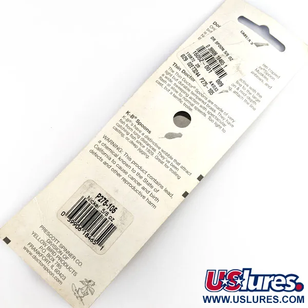 Prescott Spinner Little Doctor 275, 21g Nikkel, Lepel #21644