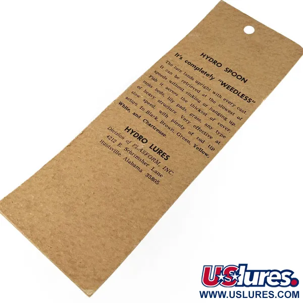 Hydro Lures Hydro Spoon, wit/groen, 14g, Lepel #21789