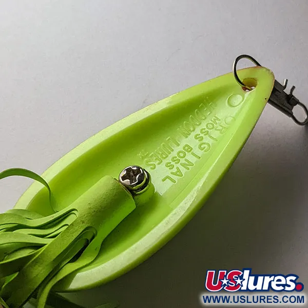 Heddon Original Moss Boss, Chartreuse, 9g, Weedless Lepel #21790