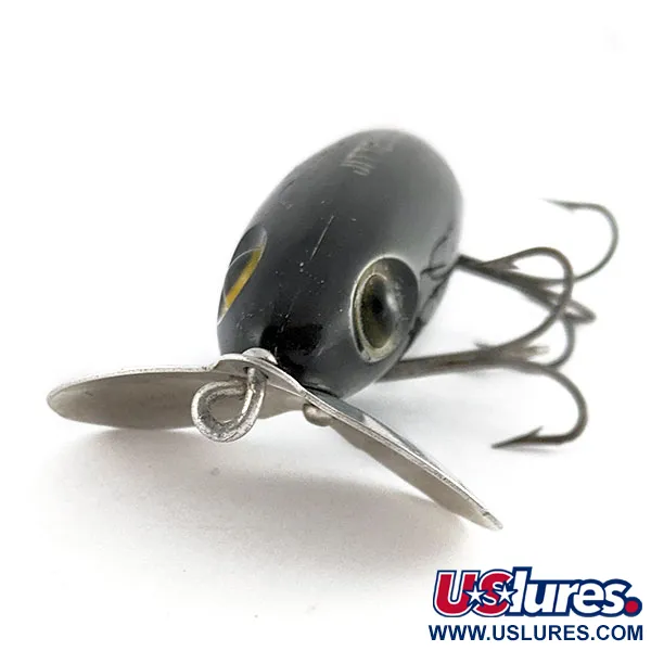 Fred Arbogast Jitterbug bug eye, 14g, zwart, oppervlakteplug #21794