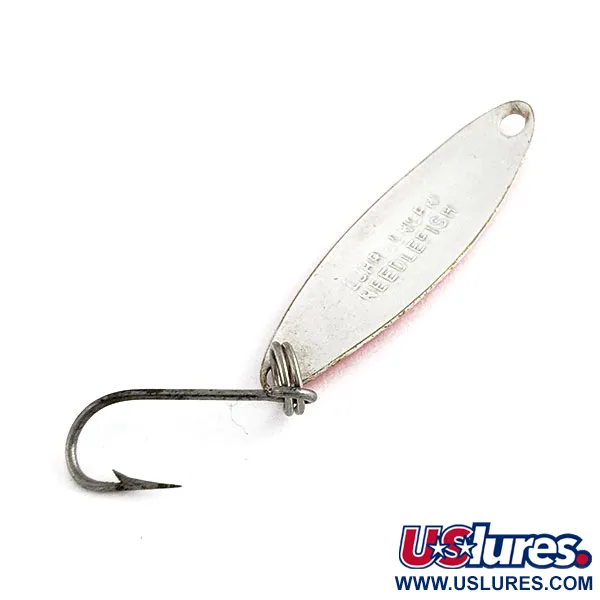Luhr Jensen Needlefish 1, wit/roze, 2g, Lepel #21838