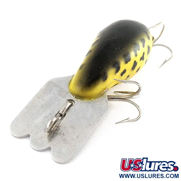Fred Arbogast Mud Bug, 10g, Geel/Zwart Gestippeld, Diepduikende Plug #21877