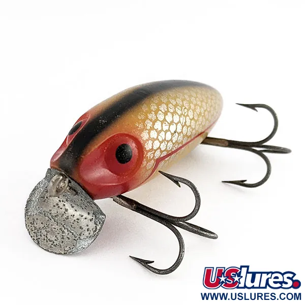 Wright & McGill Bug a Boo, 12g Rood/Geel, Vintage Plug #22033