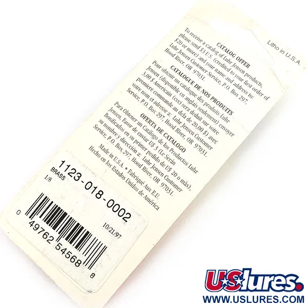 Luhr Jensen Lil' Kroc (Krocodile Stubby), 4.5g Messing, Lepel #23644