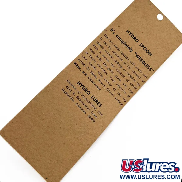 Hydro Lures Hydro Spoon, 11g, zwart/groen, oppervlakte lepel #22092