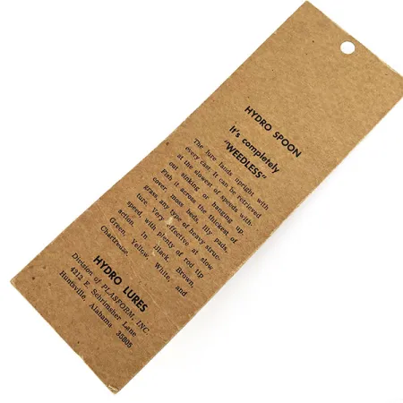 Hydro Lures Hydro Spoon, 14g Groen, Weedless Oppervlakte Kunstaas #22093