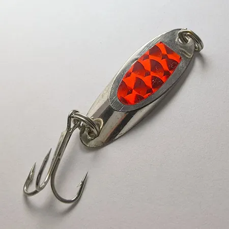 Weber Mr Champ, 1/4oz 7g Zilver Rood, Lepel #22145