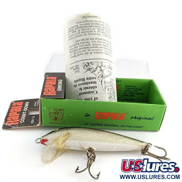 Rapala Countdown CD7, 8g, S (Zilver), Zinkende Plug #22176