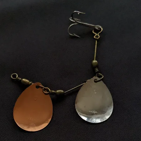 Vintage Luxon 2 Double Spinner, 7g nikkel/koper, Spinner #22217