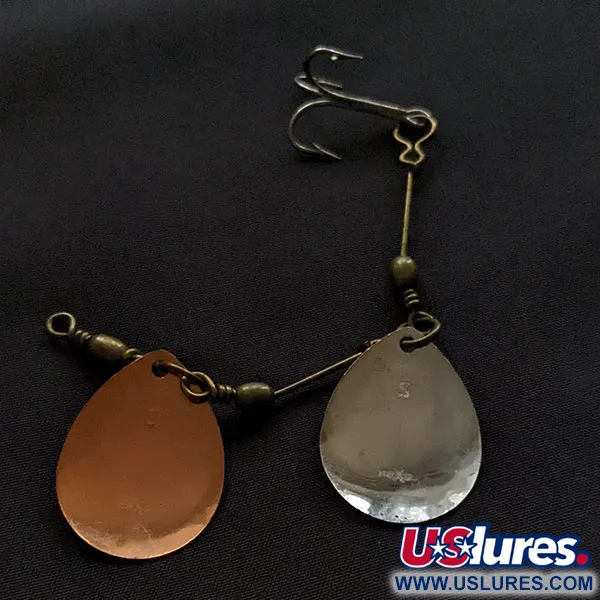 Vintage Luxon 2 Double Spinner, 7g nikkel/koper, Spinner #22217