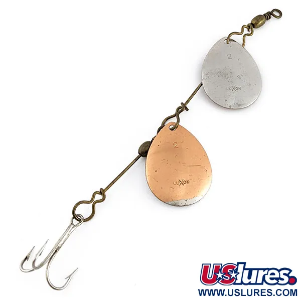 Vintage Luxon 2 Double Spinner, 7g nikkel/koper, Spinner #22217