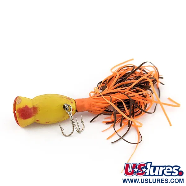 Fred Arbogast Hula Popper, 3g Geel/Rood, Popper #22235
