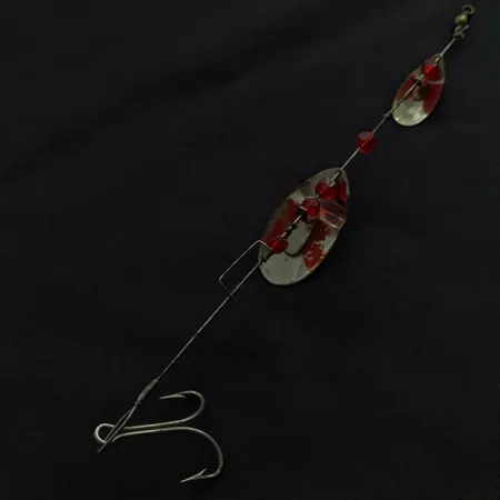 Weller Tandem June-Bug, 10g, Nikkel/Rood, Spinner #22406