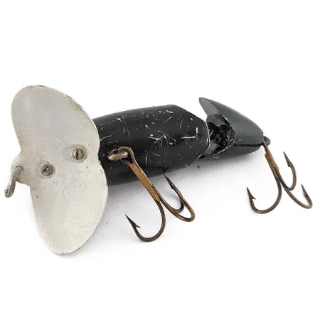 Fred Arbogast Jitterbug Jointed, 10g Zwart, Oppervlaktekunstaas #22524