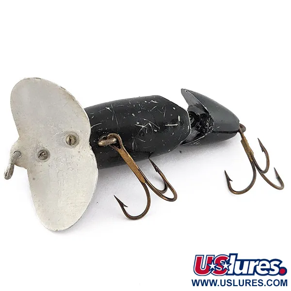 Fred Arbogast Jitterbug Jointed, 10g Zwart, Oppervlaktekunstaas #22524
