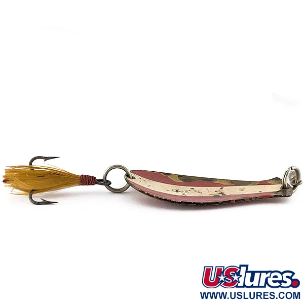 South Bend Spoon-Oreno, 14g, rood/wit/messing, Lepel #22603