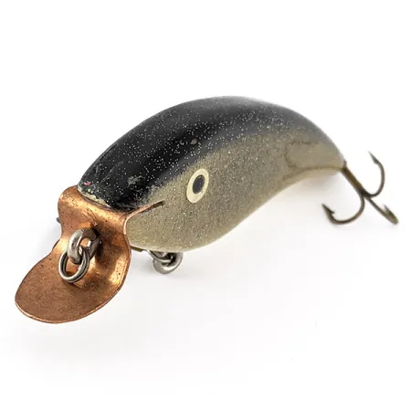 Hand-made Handcrafted, 14g Goud/Olijf, Houten Crankbait #22640