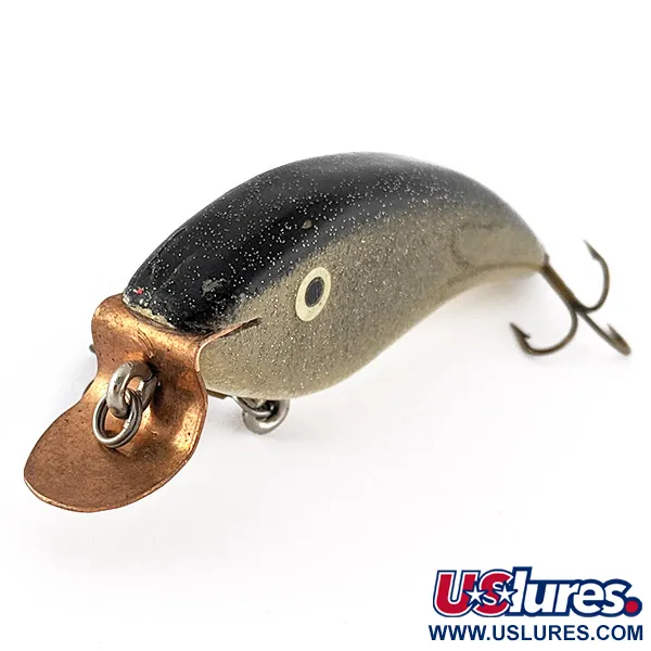 Hand-made Handcrafted, 14g Goud/Olijf, Houten Crankbait #22640