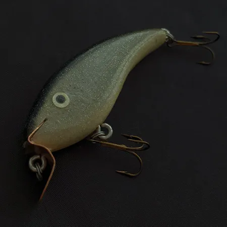 Hand-made Handcrafted, 14g Goud/Olijf, Houten Crankbait #22640