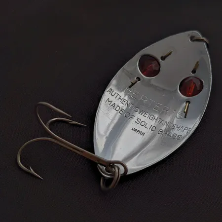 Herter's Glass Eye Spoon, 21g, nikkel/rode ogen, Lepel #22641