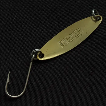 Luhr Jensen Needlefish 1, 2g, rood/wit/messing, Lepel #22731