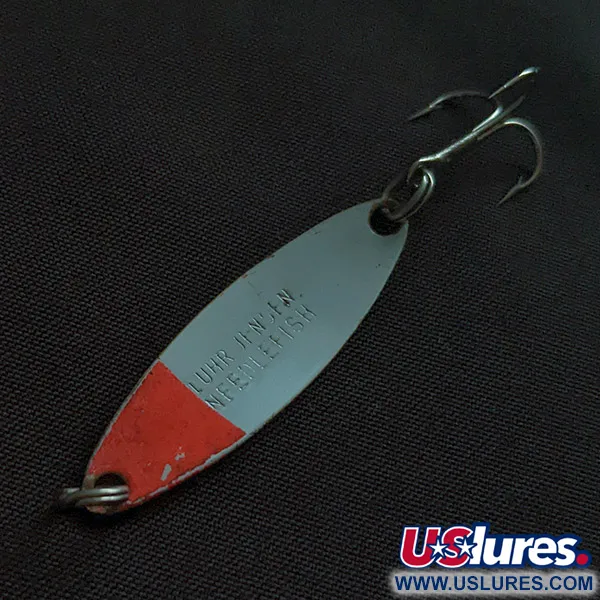 Luhr Jensen Needlefish 1, White/Red UV, 2g, Trolling Lepel #22809