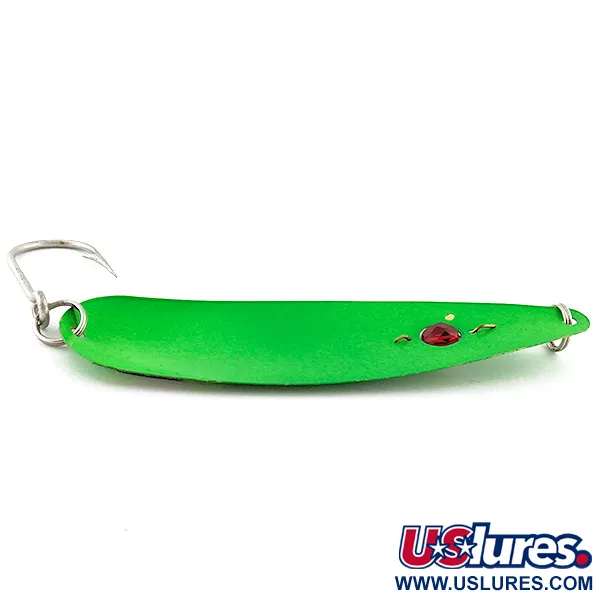 Red Eye Lures Evil Eye, 18g Groen/Rood Oog UV, Lepel #22829