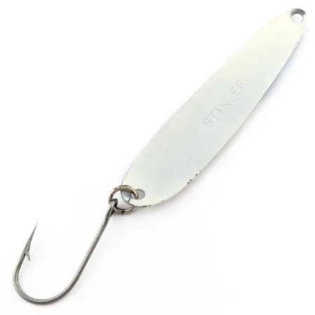 Stinger Michigan Flutter Spoon, 8g wit/holografisch, Lepel #22865