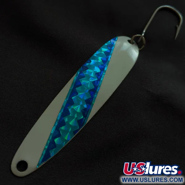 Stinger Michigan Flutter Spoon, 8g wit/holografisch, Lepel #22865