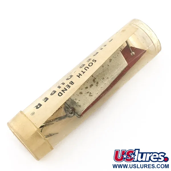 South Bend Super-Duper 506, 7g, Zilver-Groen, Lepel #22994