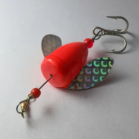 Yakima Bait Worden's Spin-n-Glo Winged, 1.5g, Fluorescerend Oranje, Drift Bobber #23026