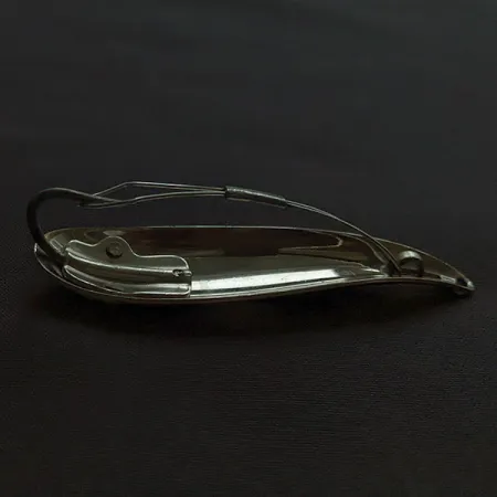 Weedless Bait Company FISHTRAP, 8,5g rood/wit/nikkel, vintage weedless lepel #23191