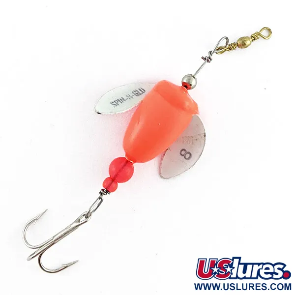 Yakima Bait Worden's Spin-n-Glo, 0,9g, Oranje/Wit, Driftbobber #23344