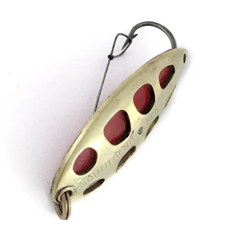 South Bend Sun Spot, 14g goud/rood, Lepel #23358