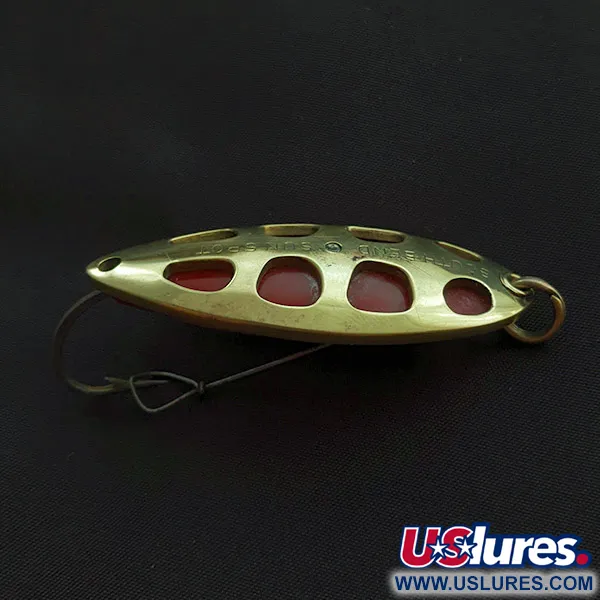 South Bend Sun Spot, 14g goud/rood, Lepel #23358