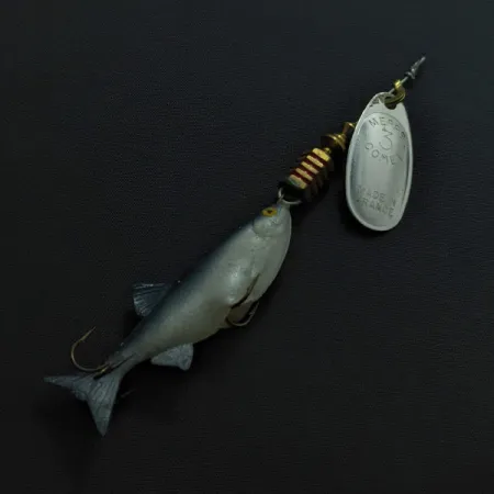 Mepps Comet 3 Mino, zilver, 9g, spinner met visje #23428